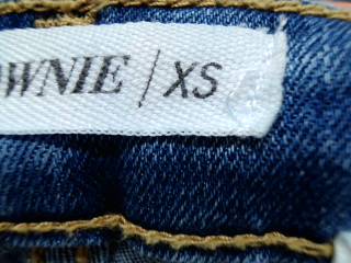 Jeans Brownie de la taille XS, de couleur bleu de denim