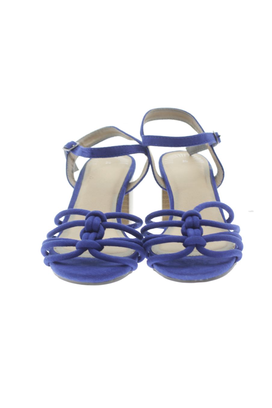 Sandalias tacon de PERCENTIL de la talla 36, de color azul de