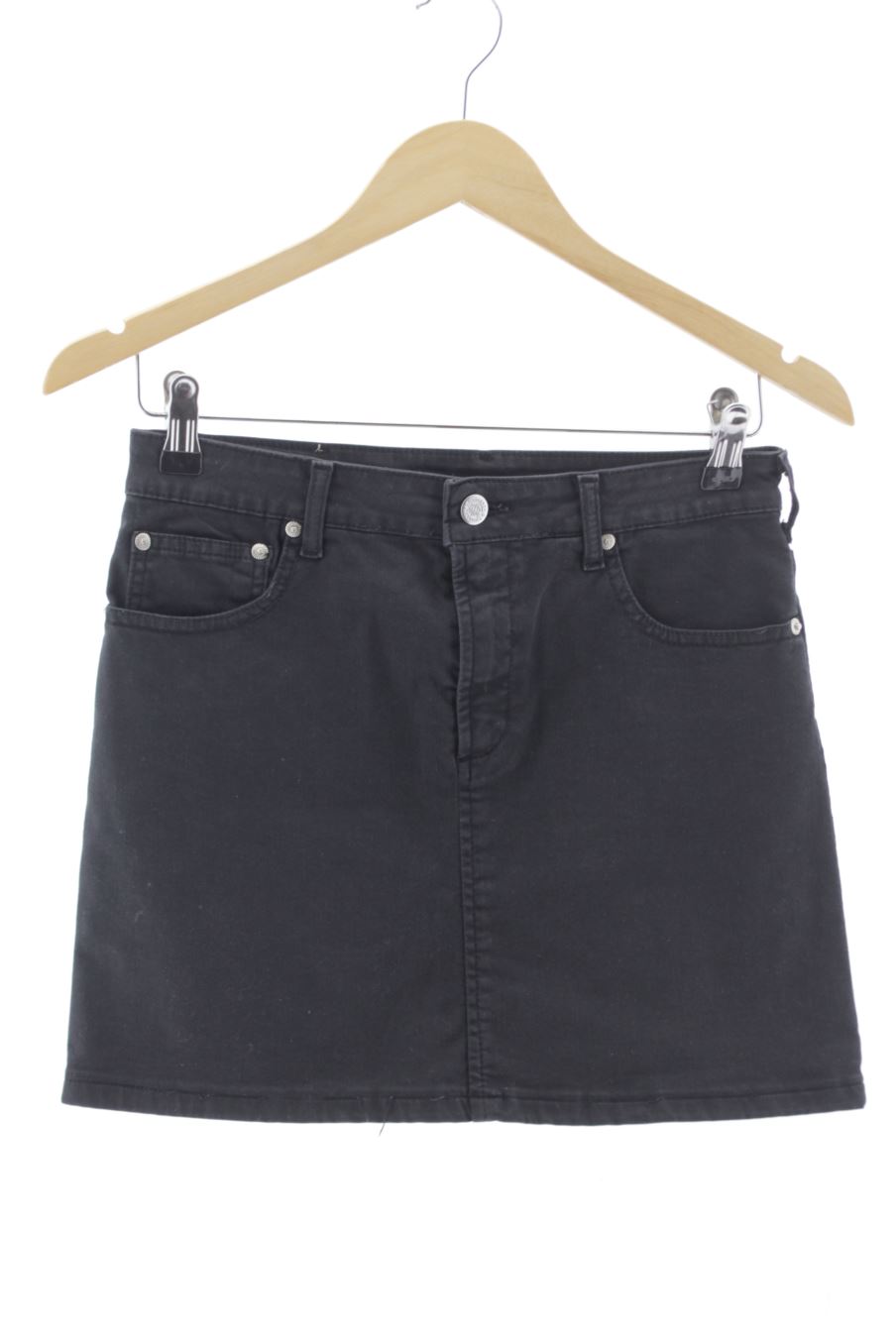 Jupe Cimarron de la taille 34, de couleur noir de denim