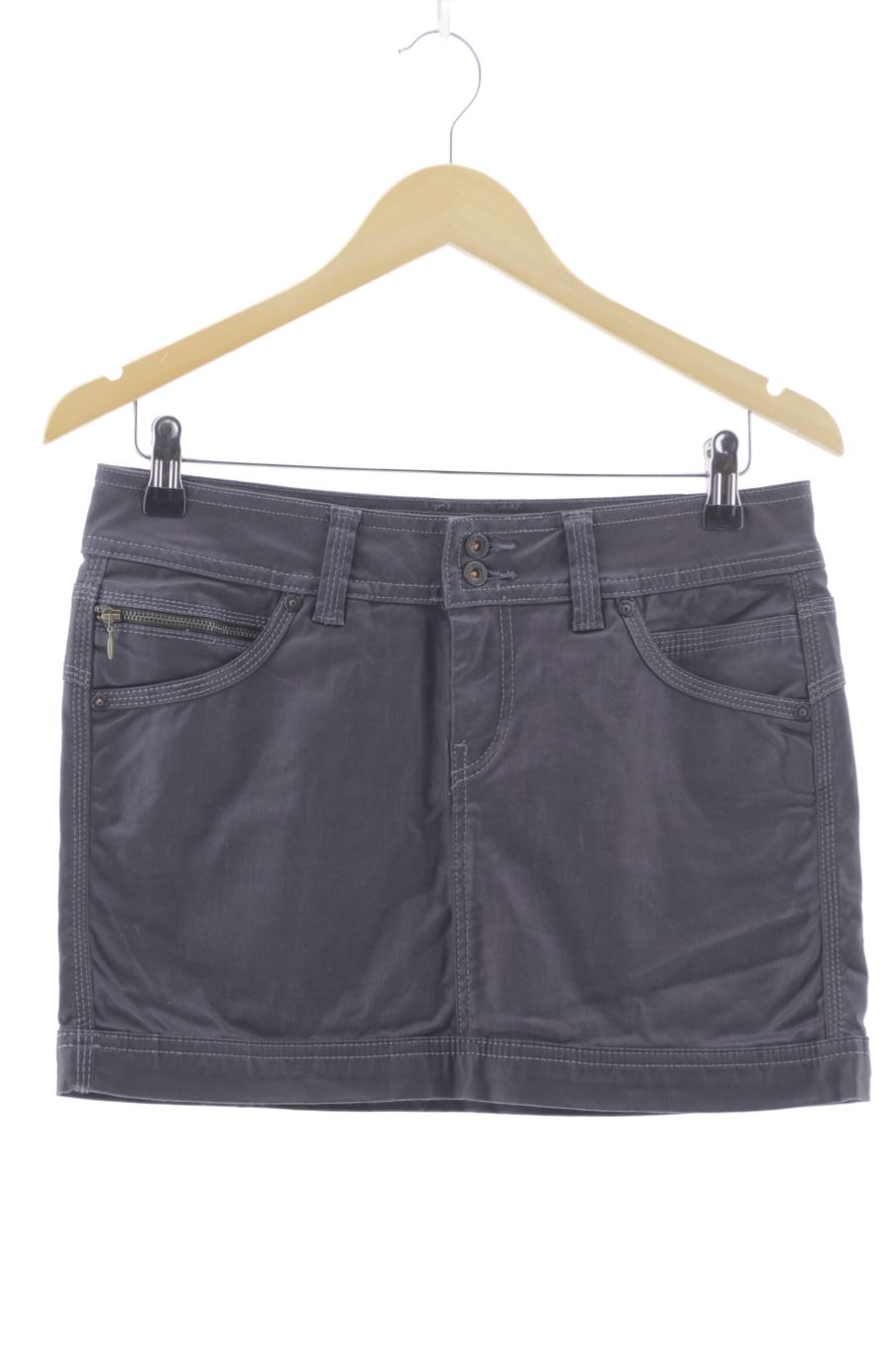 Jupe Pepe Jeans de la taille M, de couleur gris de denim
