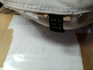 Vaqueros de Massimo Dutti de la talla 34, de color blanco de ropa vaquera