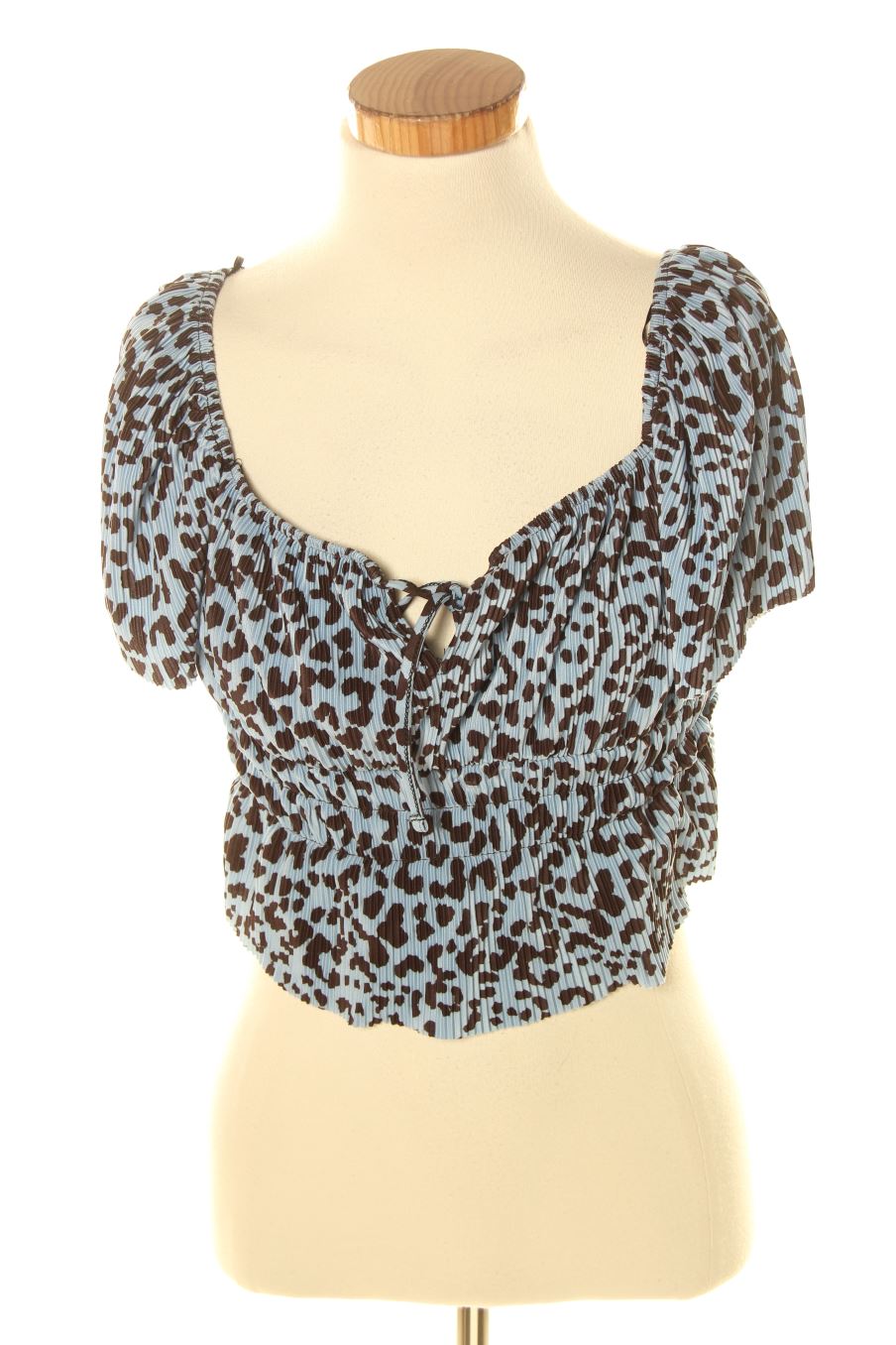 Top Bershka de la taille XS, de couleur animal print