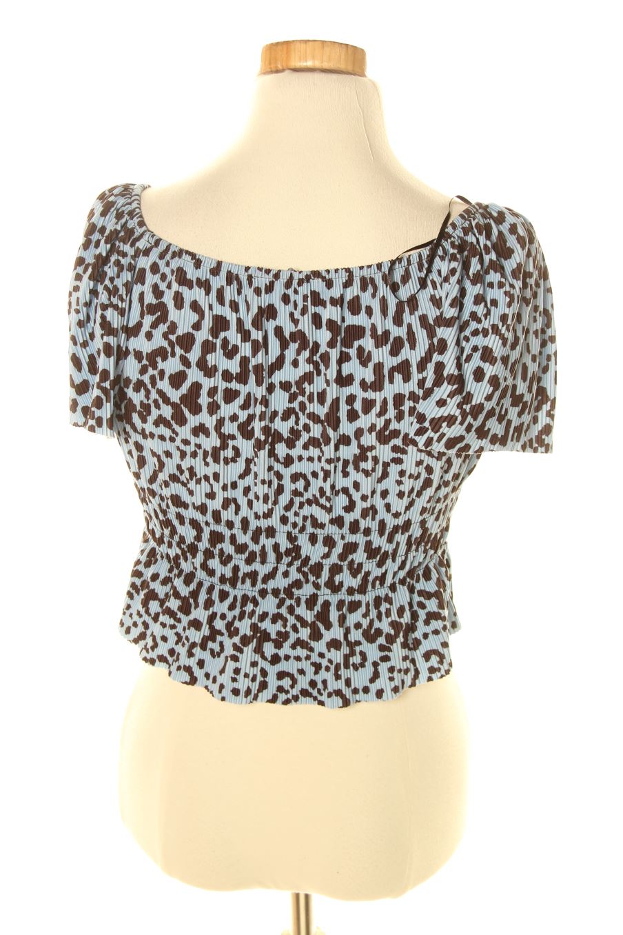 Top Bershka de la taille XS, de couleur animal print