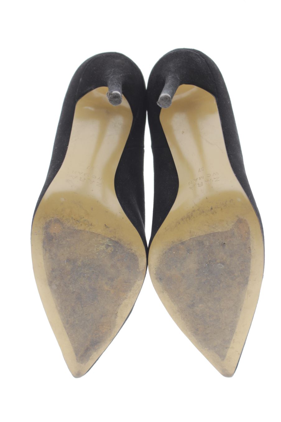 Zapatos de tacon de Zara de la talla 37, de color negro de