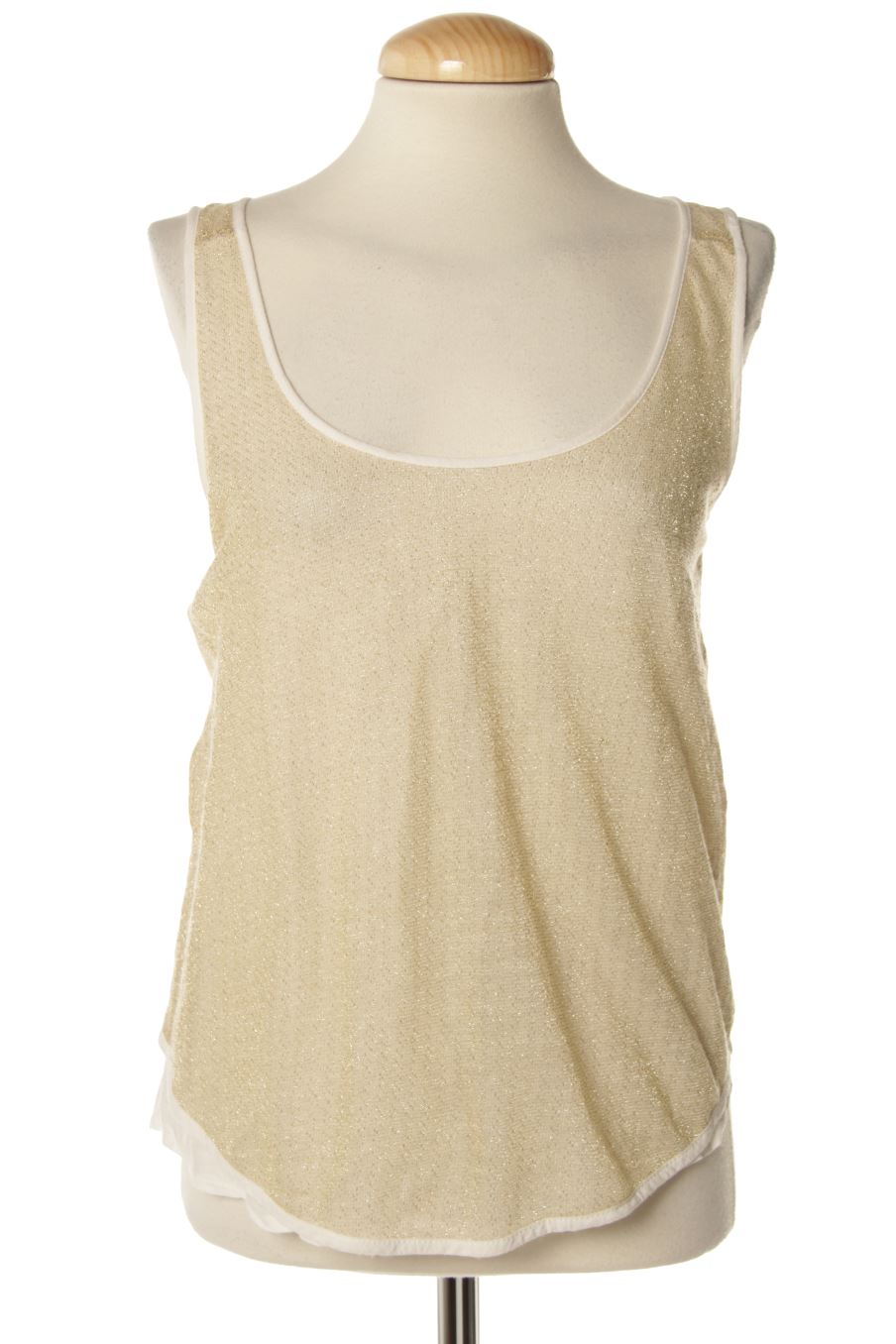 Top de Mango de la talla S, de color beige