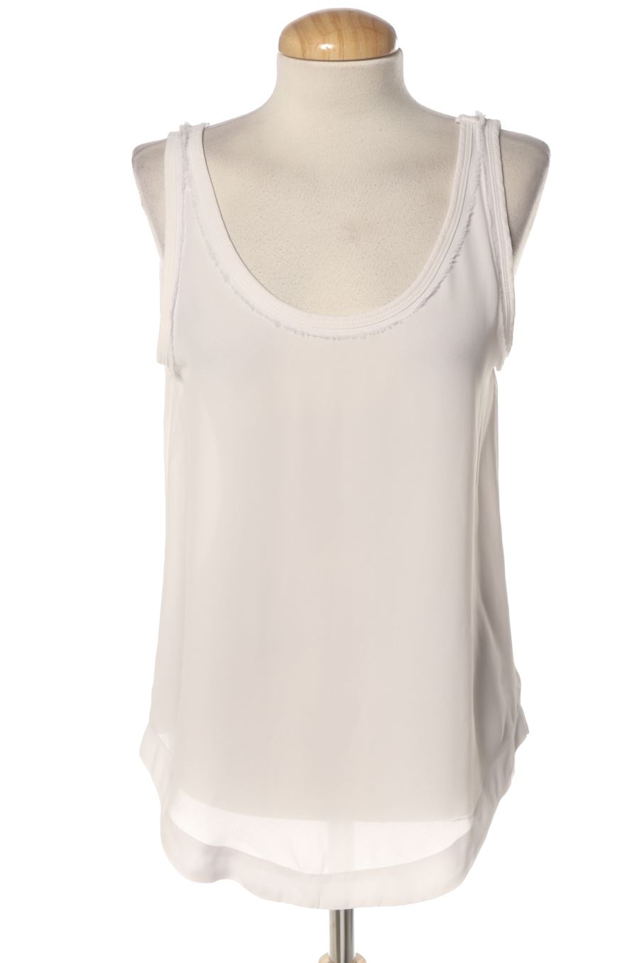 Top de Zara de la talla S, de color bianco