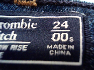 Vaqueros de Abercrombie & Fitch de la talla 34, de color azul de ropa vaquera