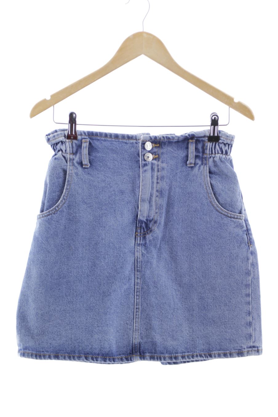 Jupe Mango de la taille M, de couleur bleu de denim