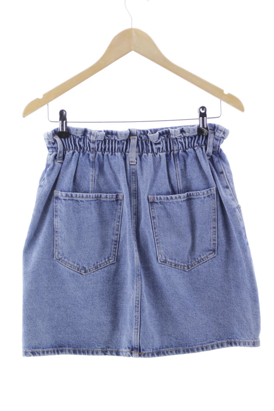 Jupe Mango de la taille M, de couleur bleu de denim
