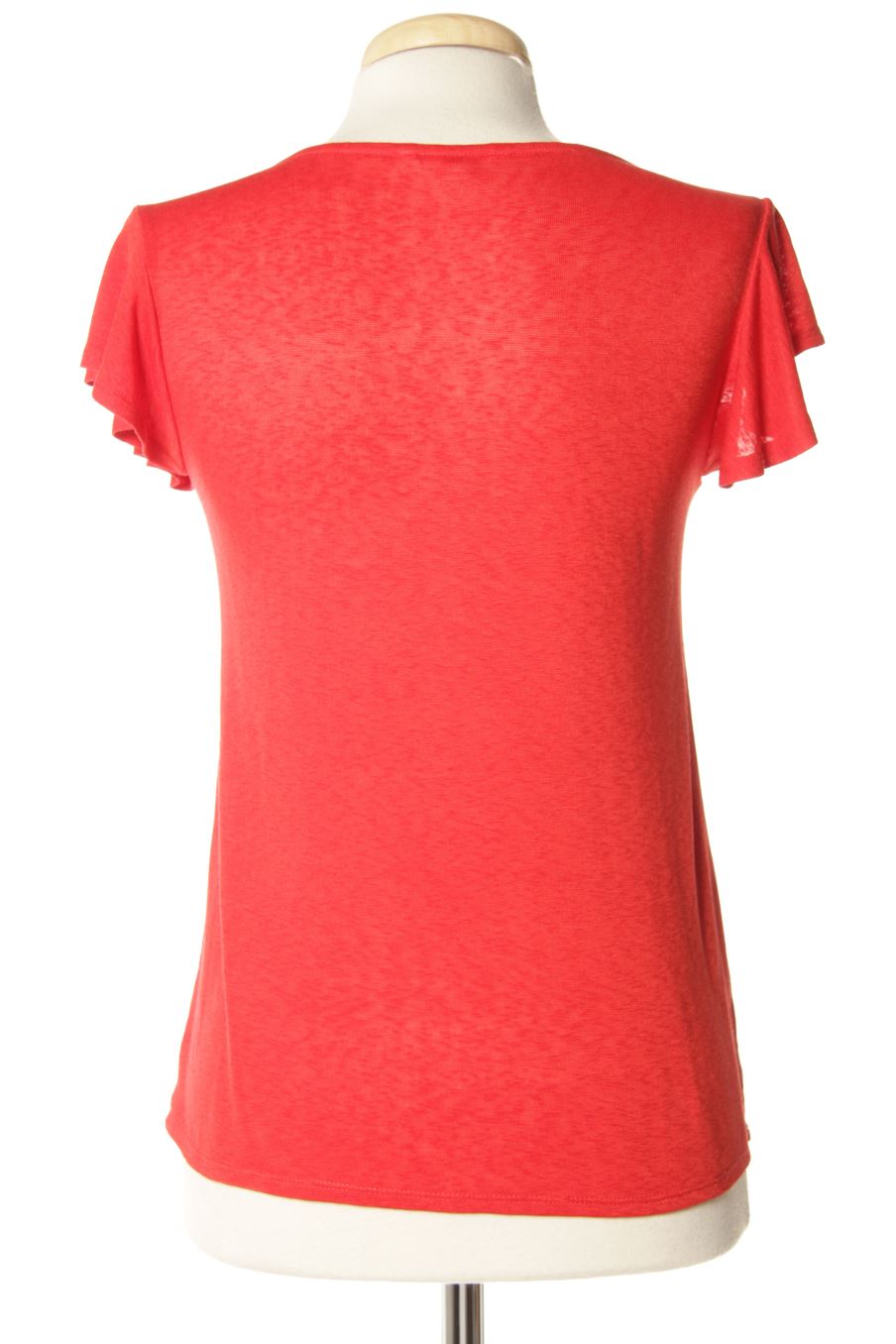 Blouse à manches courtes Springfield de la taille XS, de couleur rouge