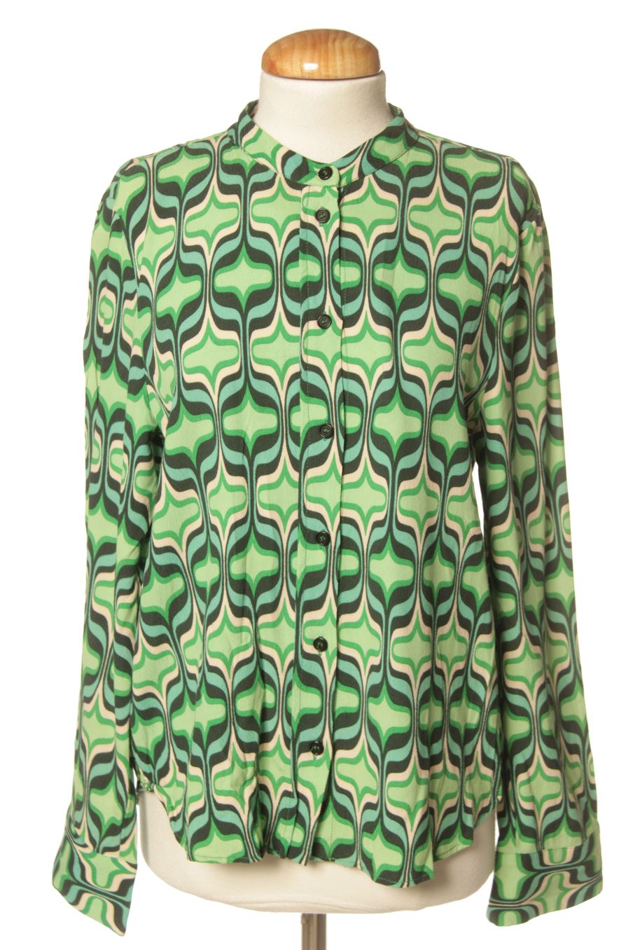 Blusa de manga larga de Zara de la talla M, de color estampado