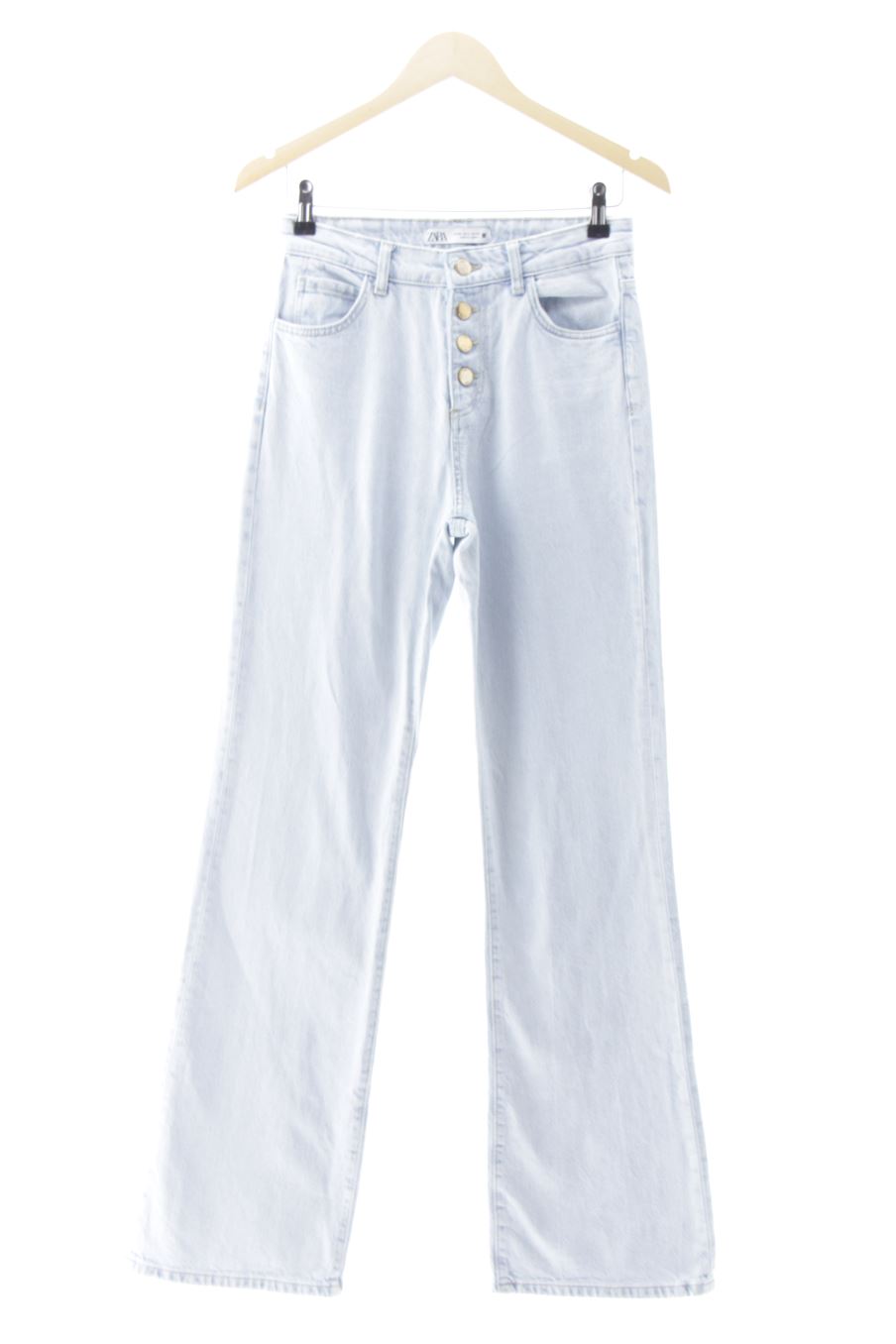 Vaquero de Zara de la talla 36, de color azul de ropa vaquera