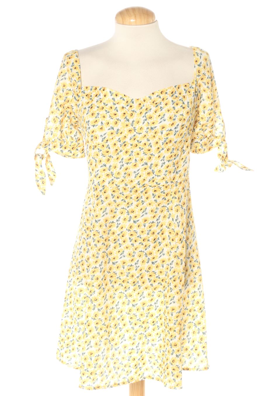 Vestido casual de gala black de la talla S, de color flores