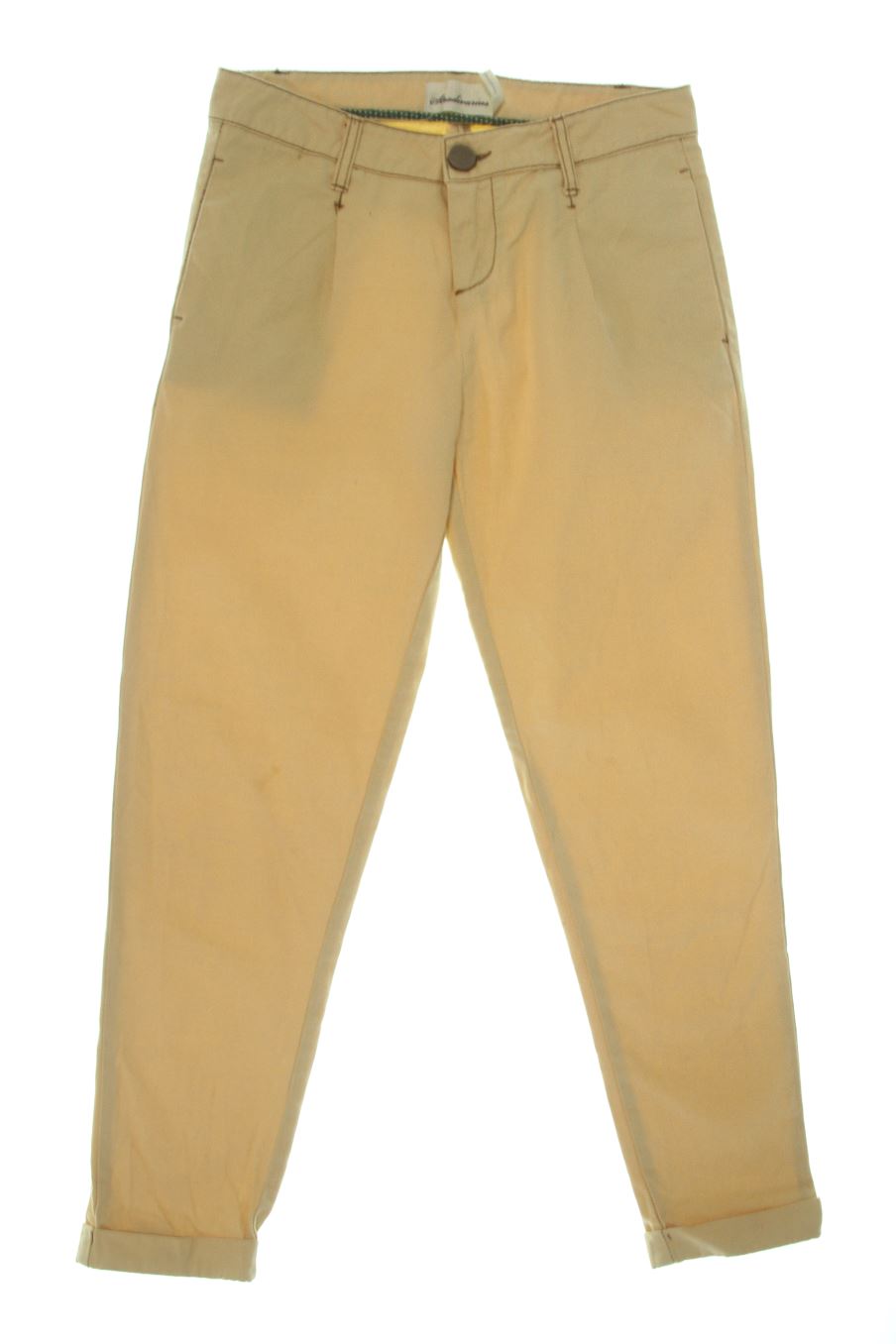 Vaqueros de Stradivarius de la talla 36, de color amarillo de ropa vaquera