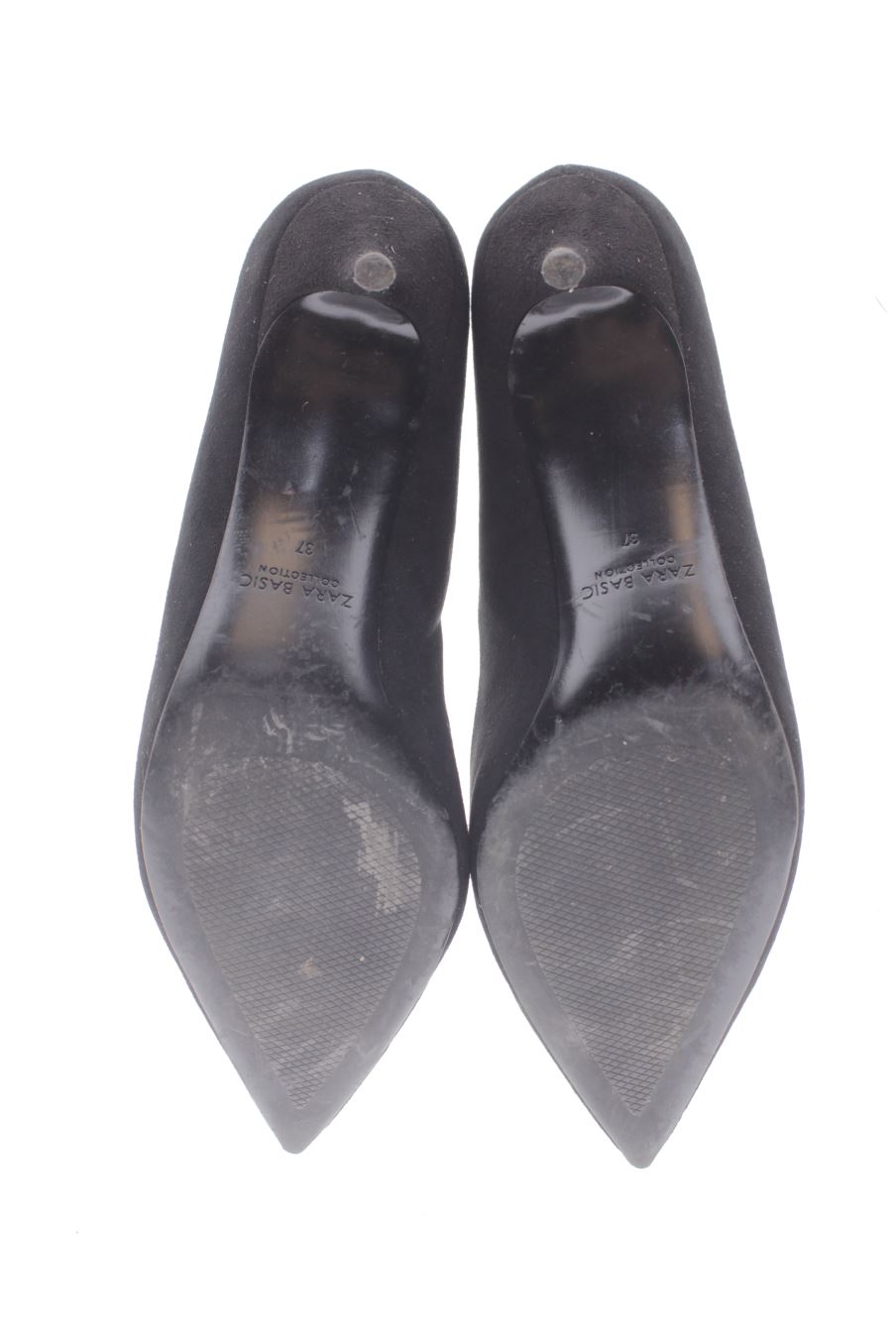 Zapatos de tacon de Zara de la talla 37, de color negro de