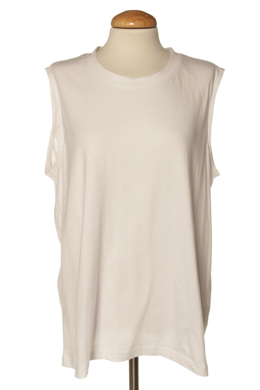 Camiseta sin mangas de Kaffe de la talla XL, de color blanco