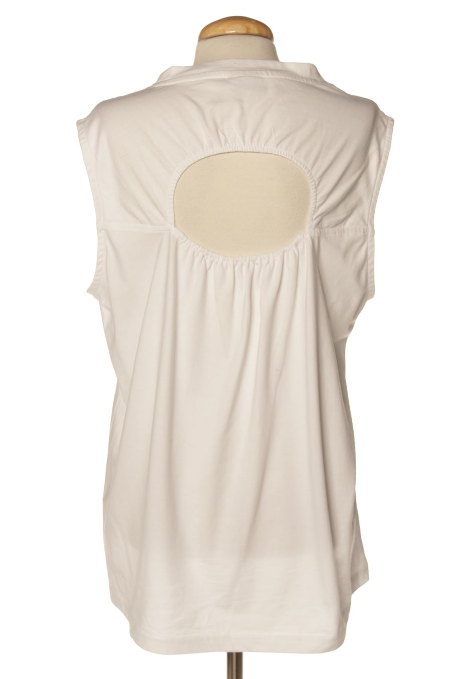 Camiseta sin mangas de Kaffe de la talla XL, de color blanco