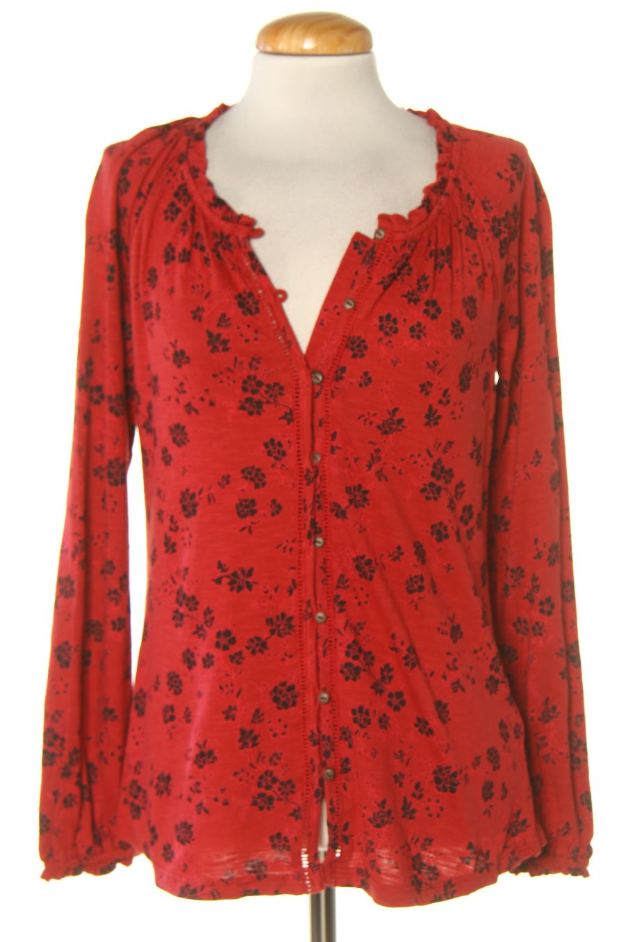 Blouse à manches longues Fat Face de la taille 34, de couleur imprimés
