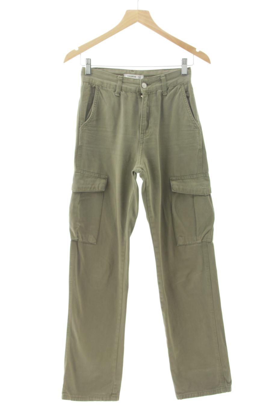 Jeans Pull & Bear de la taille 32, de couleur vert de denim