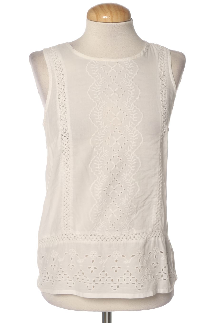 Blusa de manga corta de Unit de la talla S, de color blanco