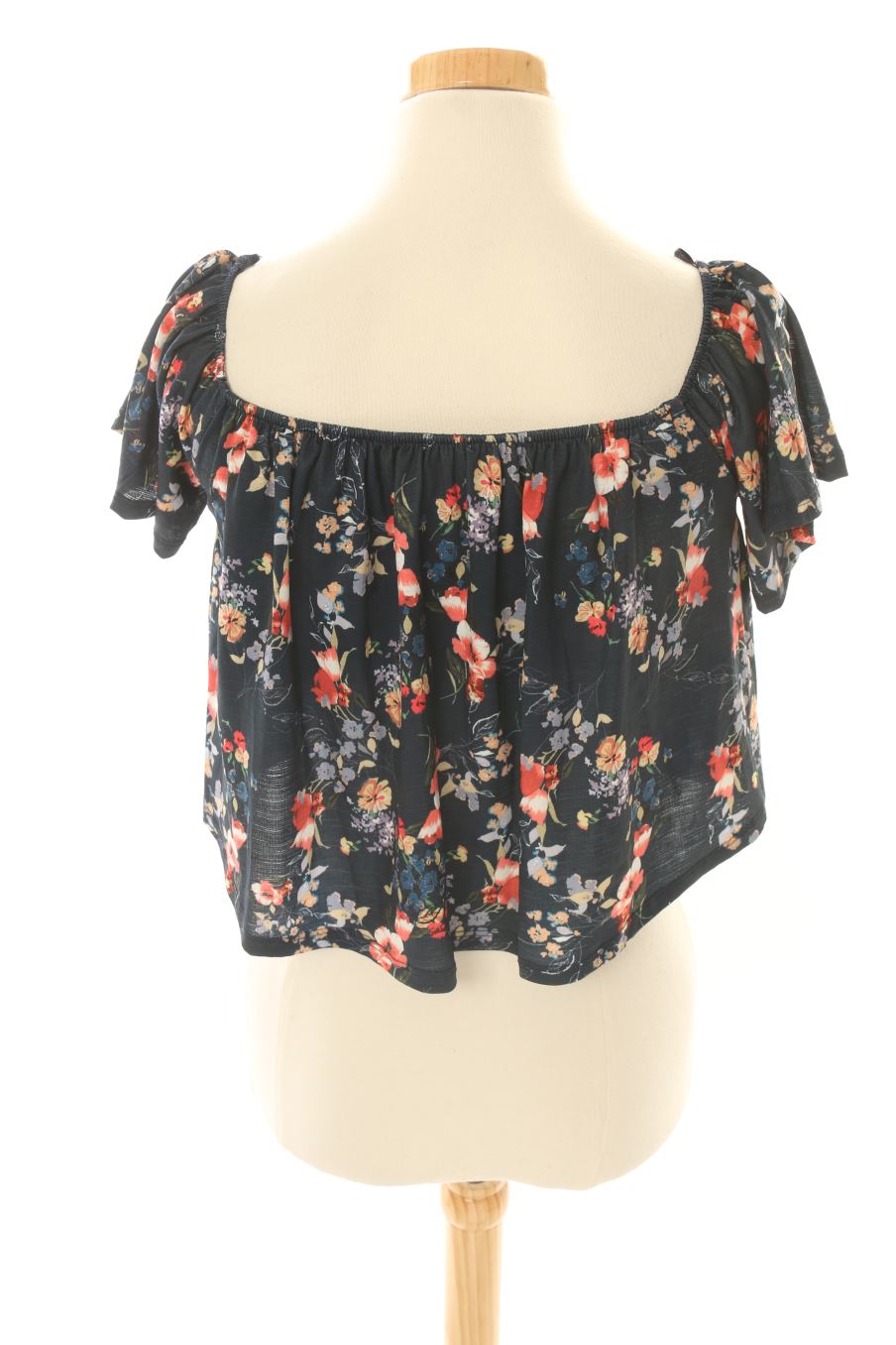 Blouse à manches courtes Bershka de la taille S, de couleur fleurs