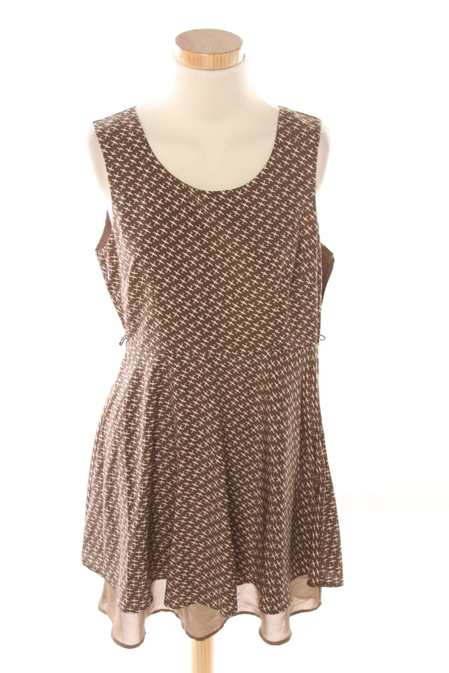 Robe casual Vero moda de la taille 38, de couleur marron