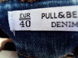 Jeans Pull & Bear de la taille 40, de couleur bleu de denim