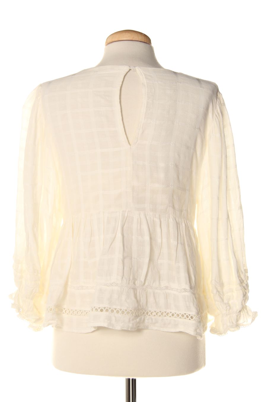 Blusa de manga larga de EDITED de la talla M, de color blanco