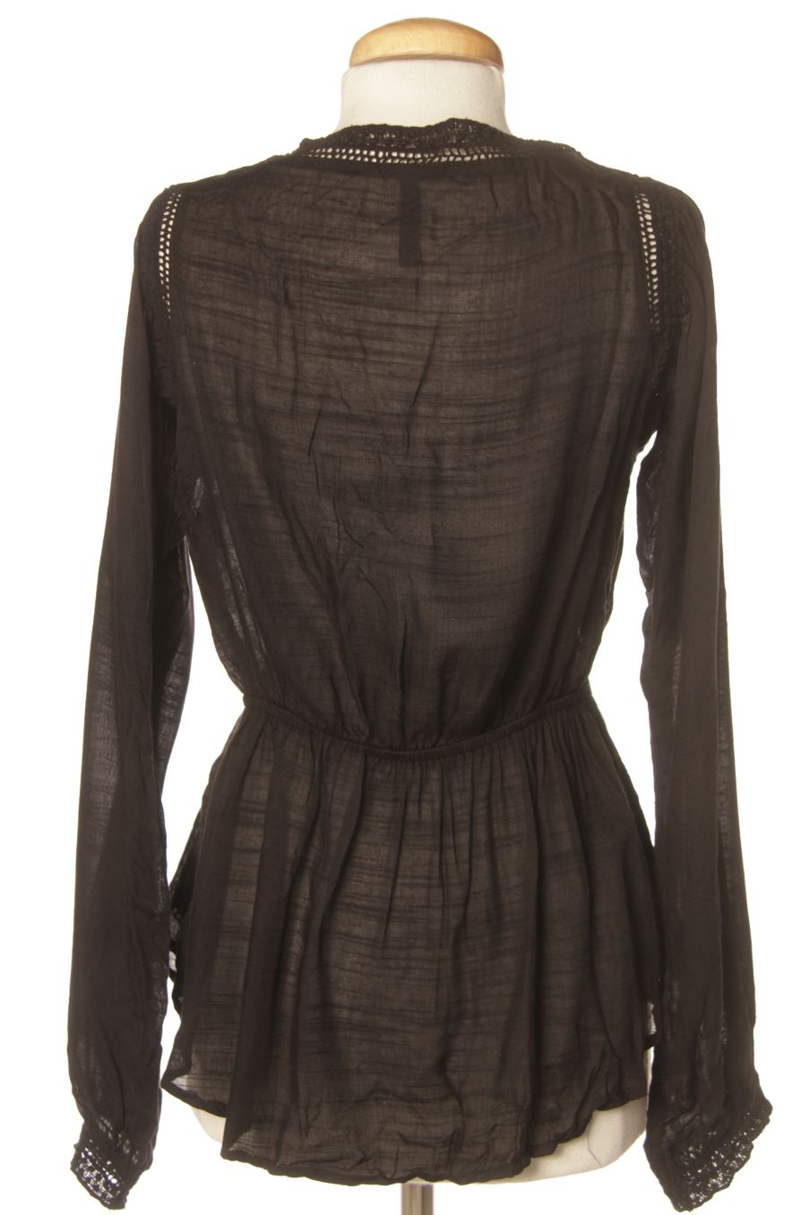 Blouse à manches longues Stradivarius de la taille S, de couleur noir