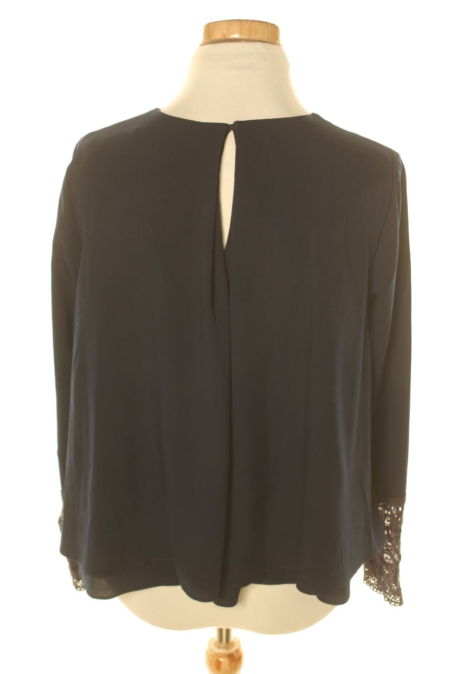 Blouse à manches longues Trafaluc de la taille S, de couleur bleu marine