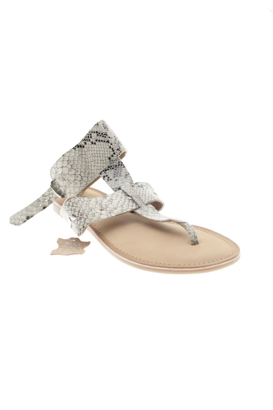 Sandalias planas de LPB de la talla 38, de color animal print de