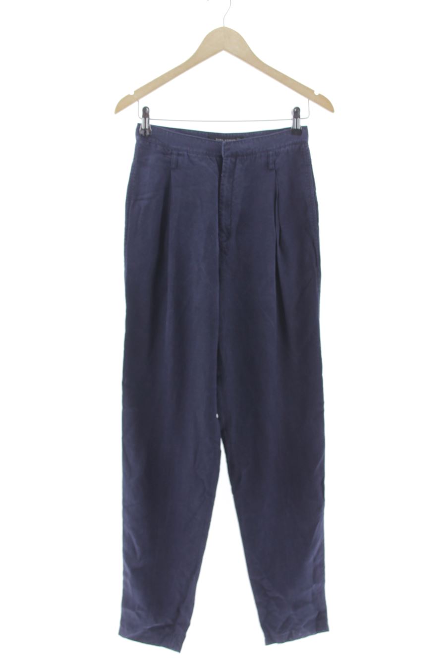 Pantalón de Zara de la talla S, de color azul marino