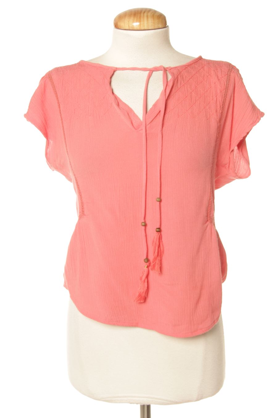 Blusa a maniche corte de Springfield de la talla 34, de color corallo
