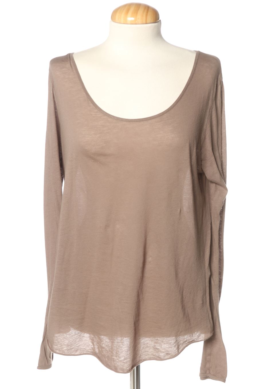 T-shirt à manches longues American vintage de la taille S, de couleur marron