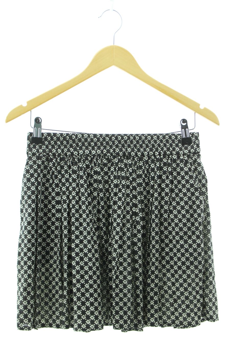 Falda de Mango de la talla XS, de color negro