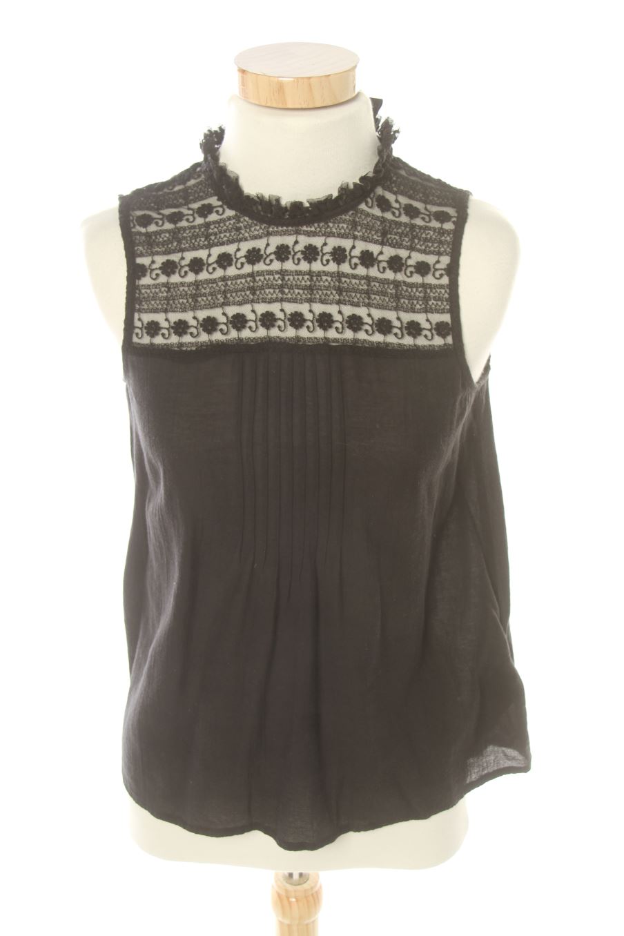 Top de H&M de la talla 34, de color negro