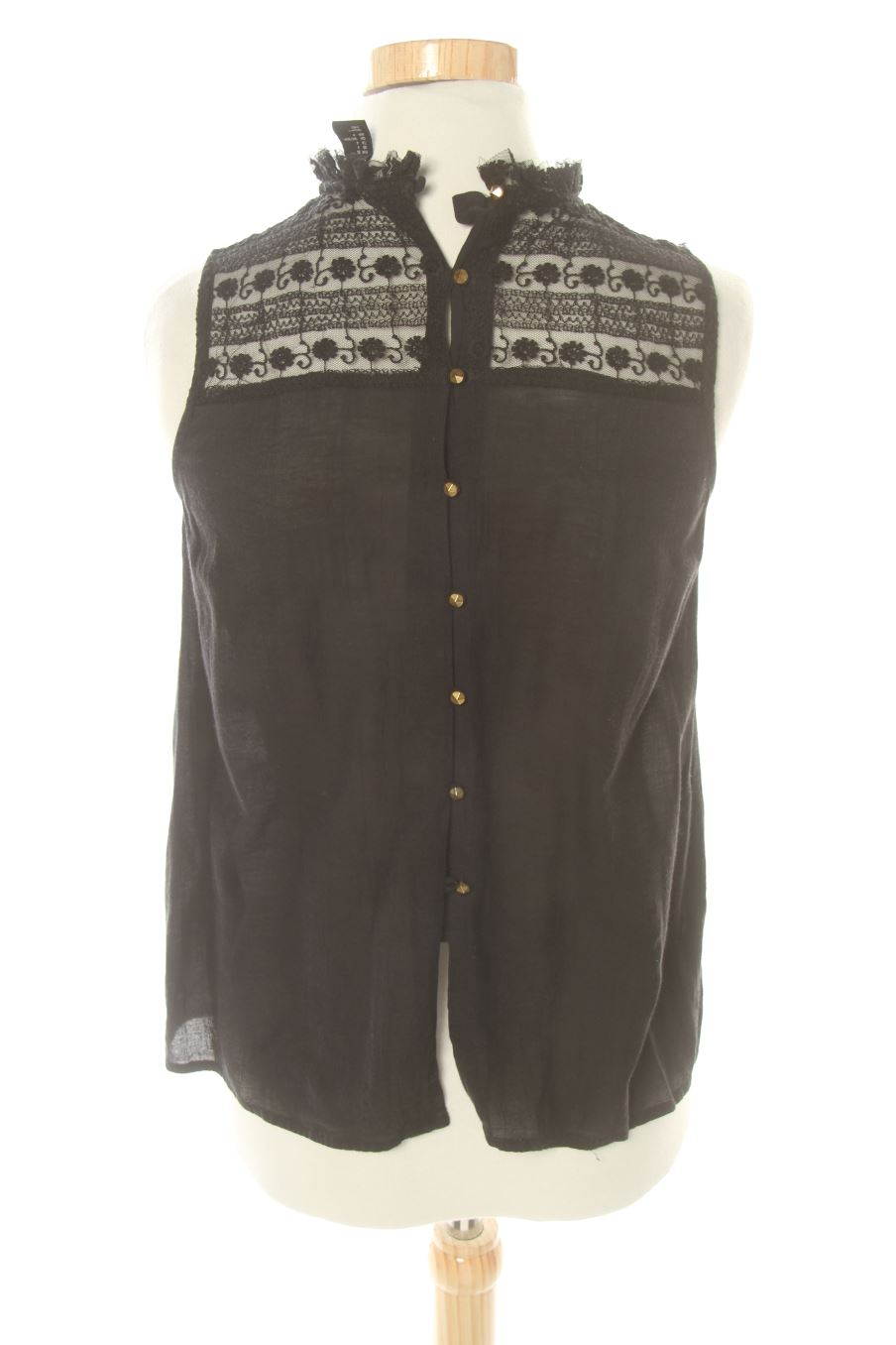 Top de H&M de la talla 34, de color negro