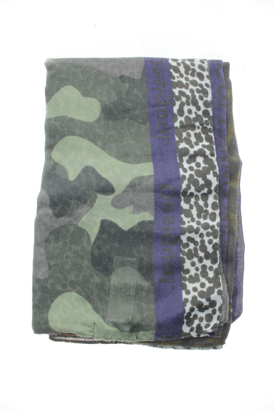 Fular de Desigual de la talla Única, de color verde
