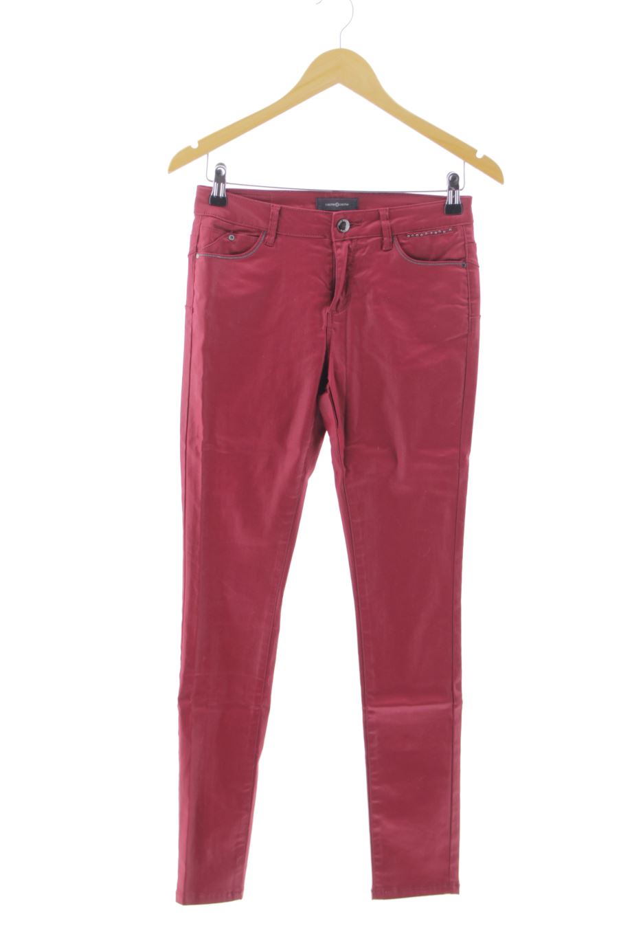 Jeans von Cache cache Größe 38, Farbe Bordeaux, aus Jeanskleidung für