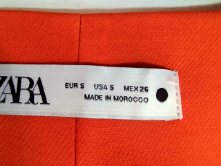 Pantalón de Zara de la talla S, de color naranja