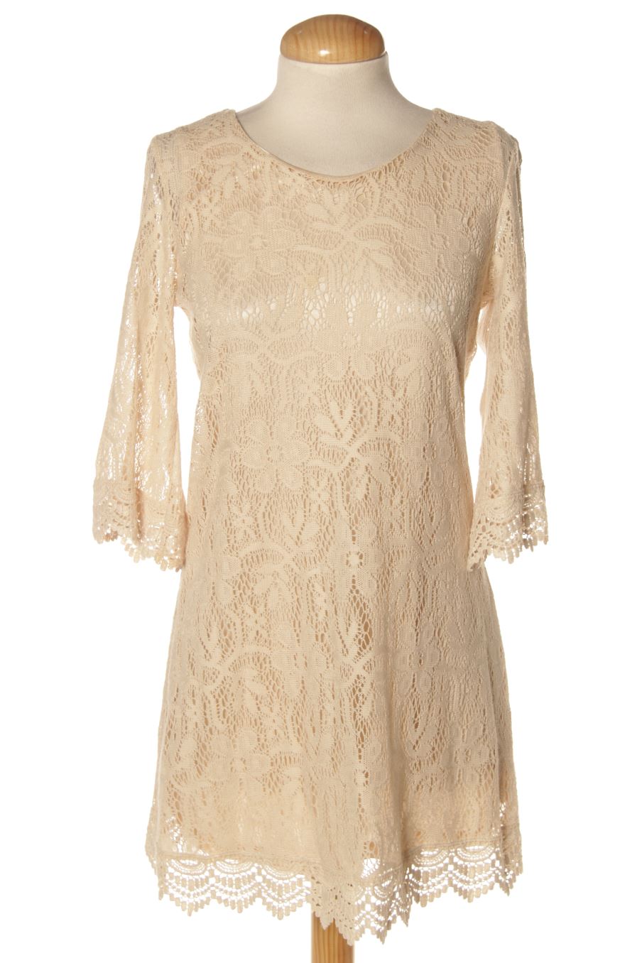 Vestido casual de H&M de la talla 36, de color beige