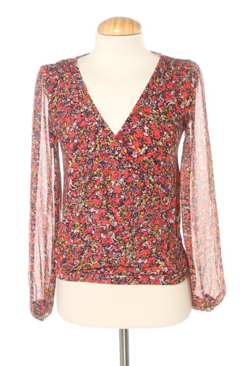 Blusa a maniche lunghe