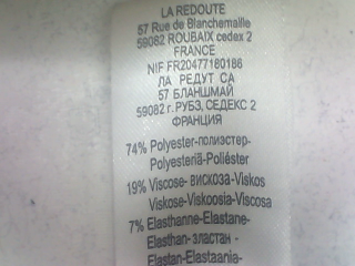 Falda de La redoute de la talla 38, de color negro