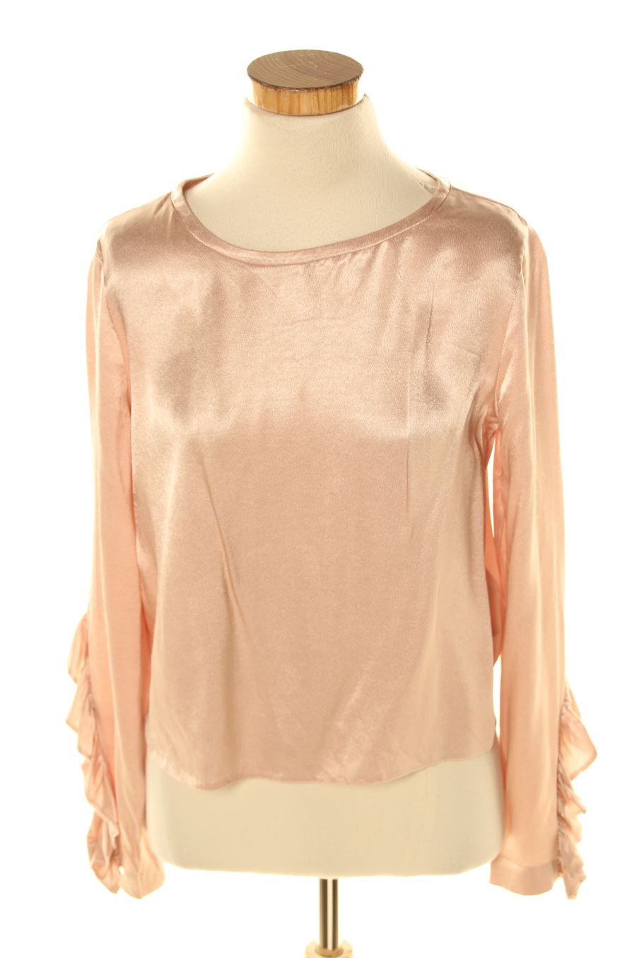 Blouse à manches longues Bershka de la taille M, de couleur rose
