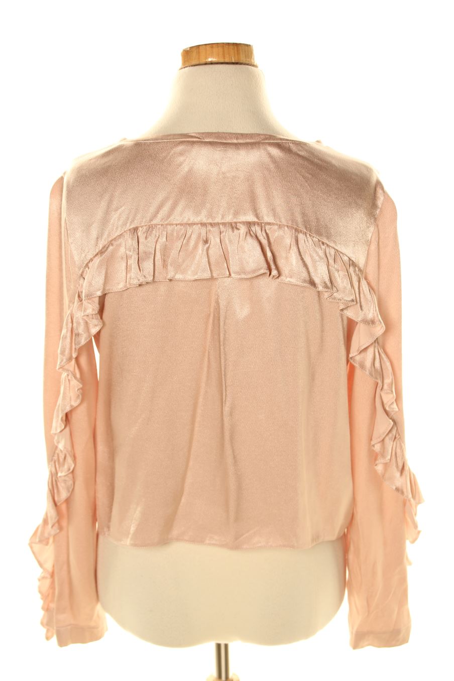 Blouse à manches longues Bershka de la taille M, de couleur rose