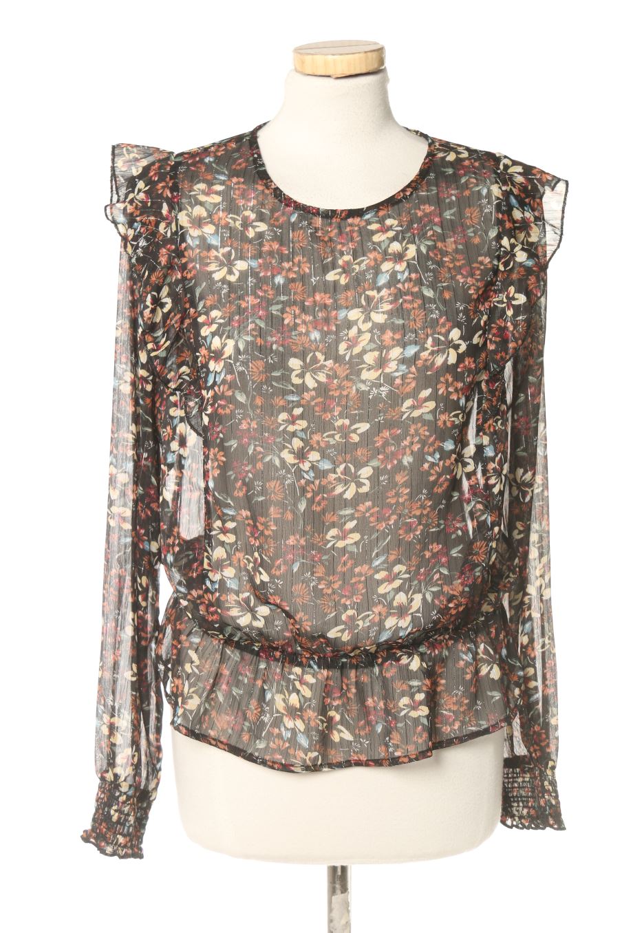 Blusa de manga larga de Pimkie de la talla S, de color flores