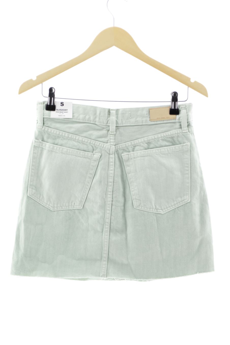 Jupe Mango de la taille S, de couleur vert de denim