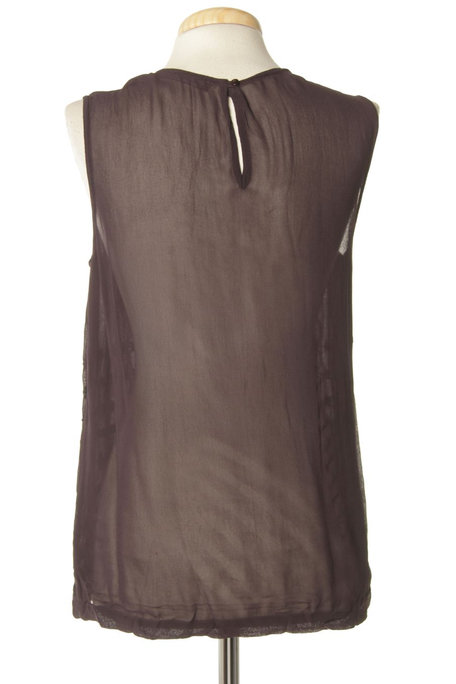 Blouse à manches courtes Comptoir des Cotonniers de la taille 38, de couleur bleu marine