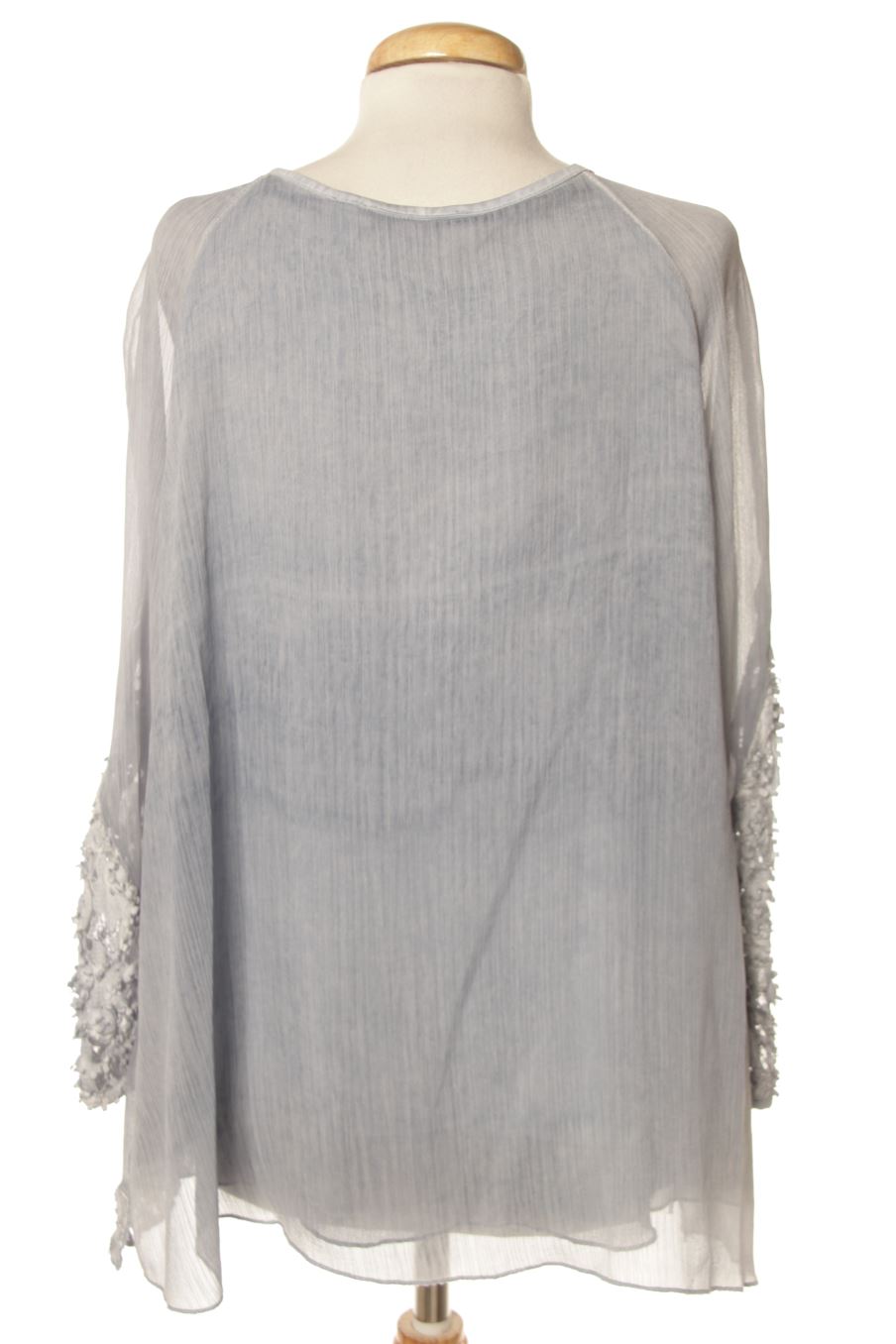 Blouse à manches longues Punt roma de la taille 46, de couleur bleu