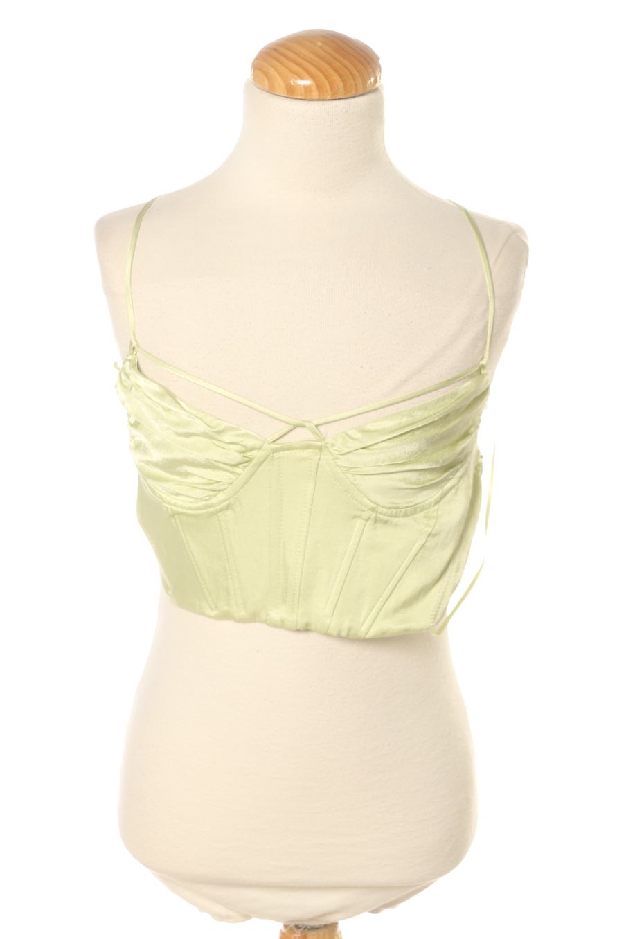 Top Zara de la taille XS, de couleur vert